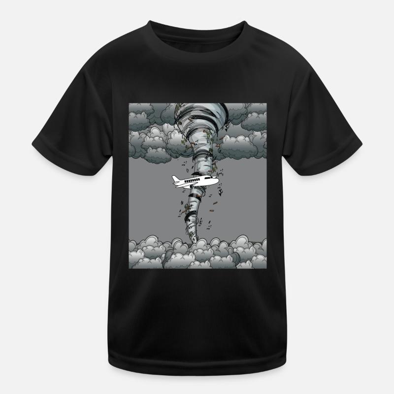 Tornade avion tempête temps T-shirt sport Enfant