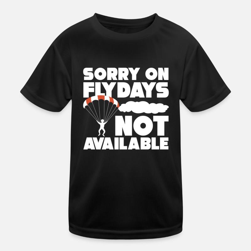 Fallschirm Kinder Funktions-T-Shirt