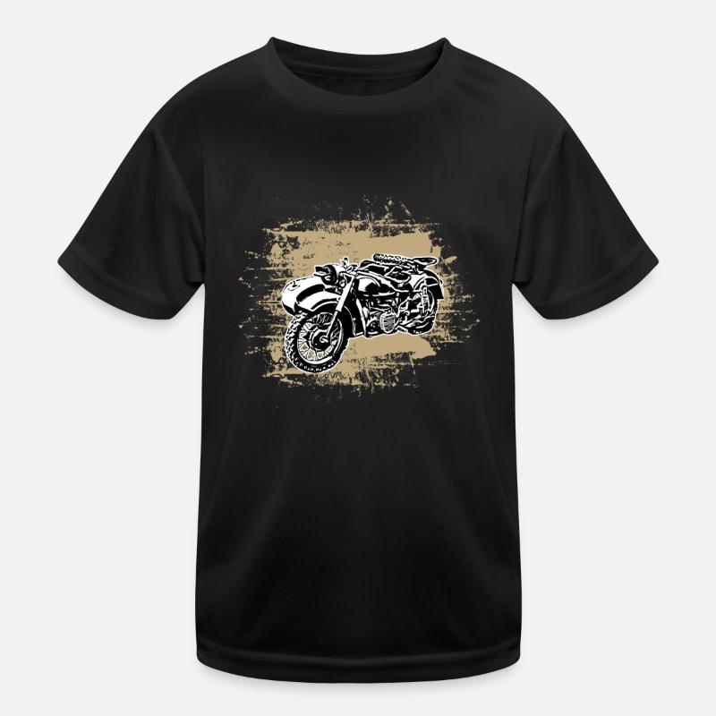 Mofa moped team Ural Ostalgie GDR mofa DDR mope Kids Functional T-Shirt