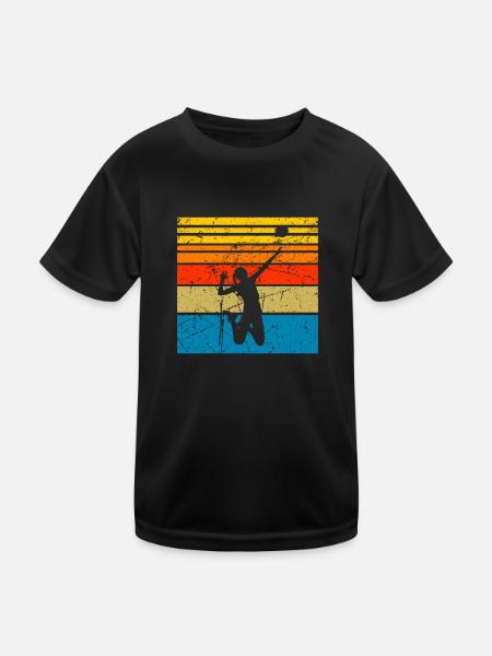 Volleyball Sports Volleyball Women's Women's - Kids Functional T-Shirt - black - Front