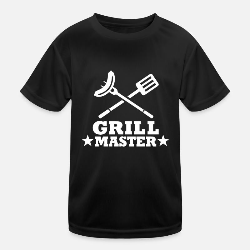 Grill Master - Grilling BBQ Steak Barbecue Kids Functional T-Shirt