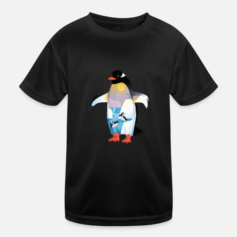 Pinguin Penguin Gift Kinder Funktions-T-Shirt