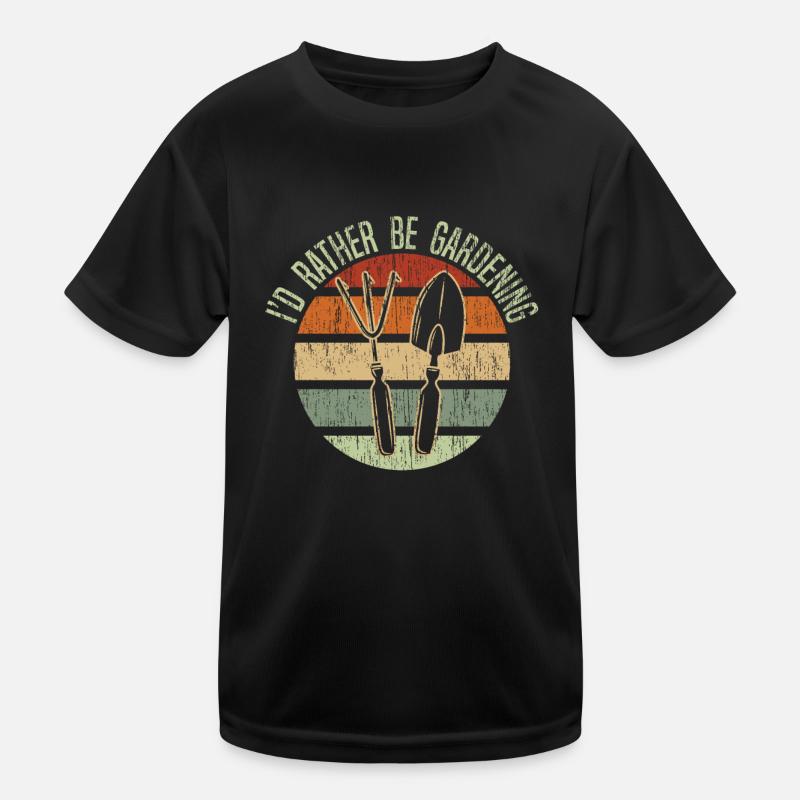 Ich Bin Im Garten Kinder Funktions-T-Shirt