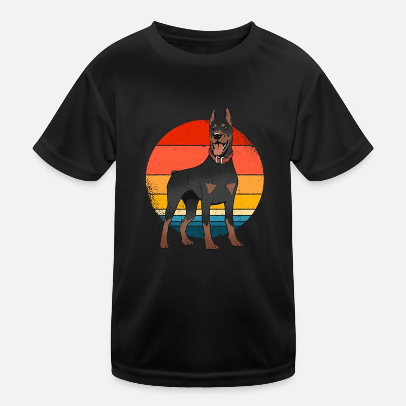 doberman Kids Functional T-Shirt