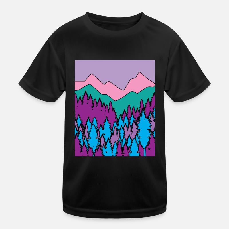 Nature forêt arbres liberté soleil T-shirt sport Enfant