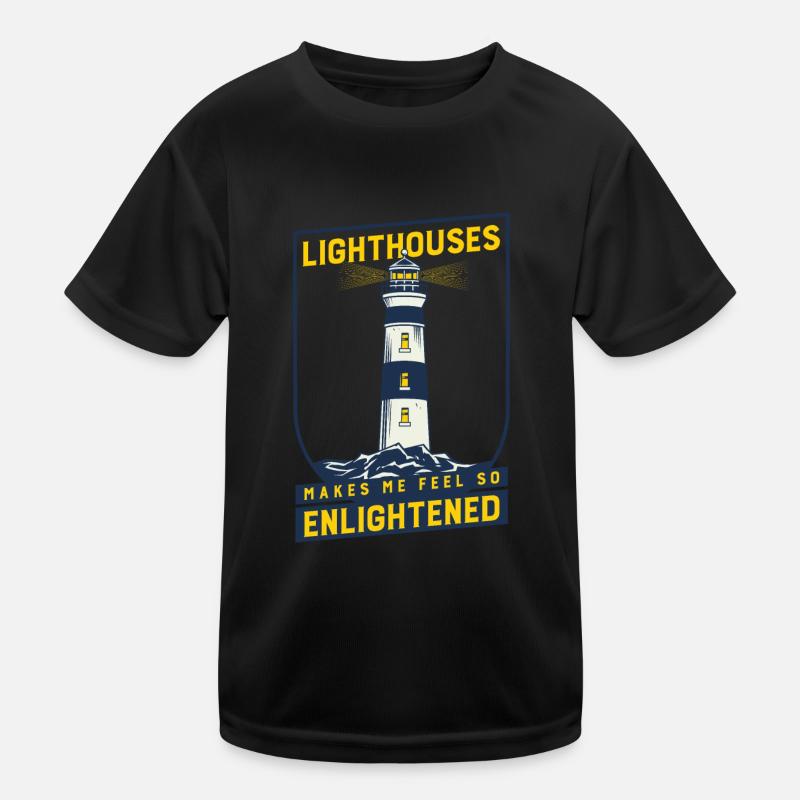 Lighthouse Seaside Nautical Lighthouses Kinder Funktions-T-Shirt