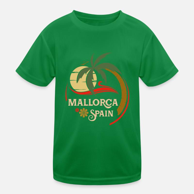 Sehnsucht Mallorca Kinder Funktions-T-Shirt