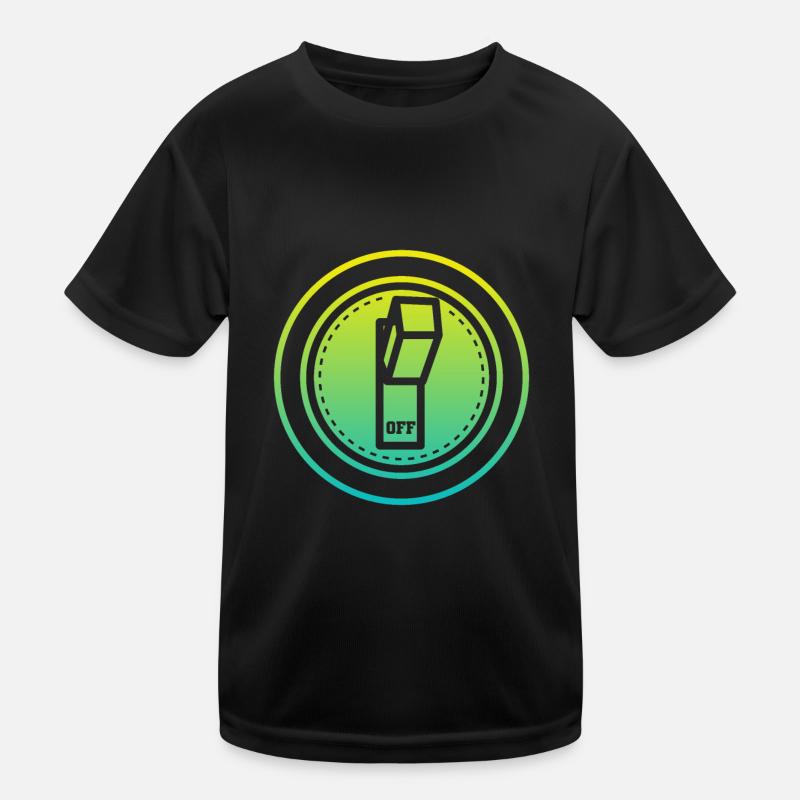 off button Kinder Funktions-T-Shirt