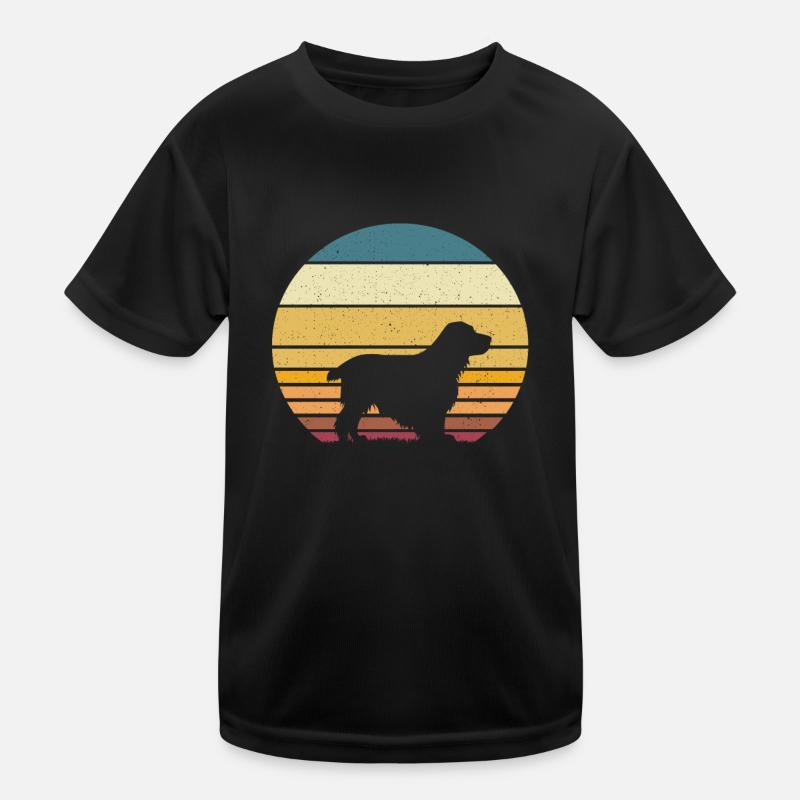 Cocker Spaniel - Kinder Funktions-T-Shirt - Schwarz