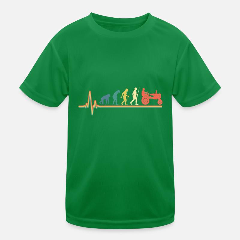 Cardio-tracteur rétro evolution voitures anciennes T-shirt sport Enfant