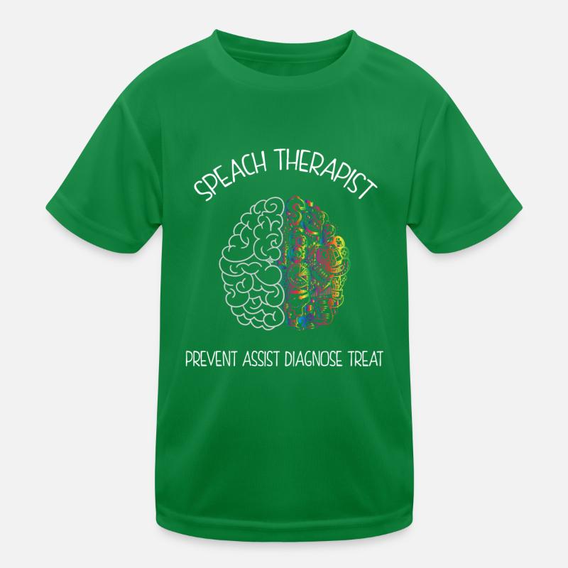 Brain Of A Speech Pathologist Gift Language Kids Functional T-Shirt