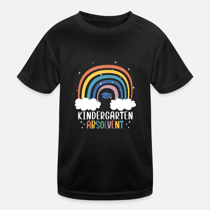Kindergartenabsolvent Regenbogen Kinder Funktions-T-Shirt