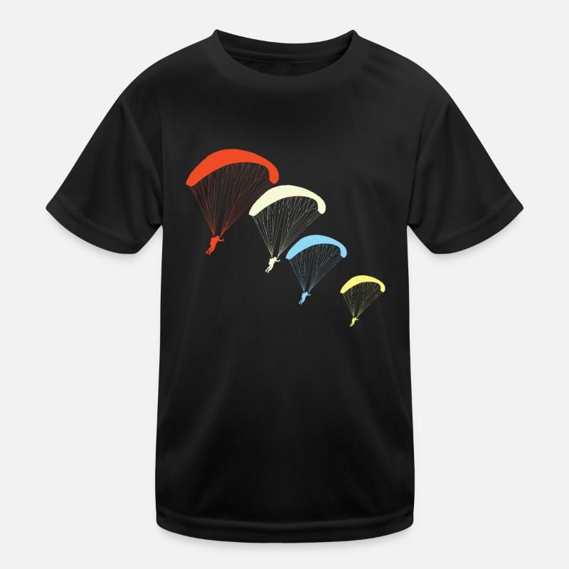 Synchrones Gleitschirmfliegen Kinder Funktions-T-Shirt