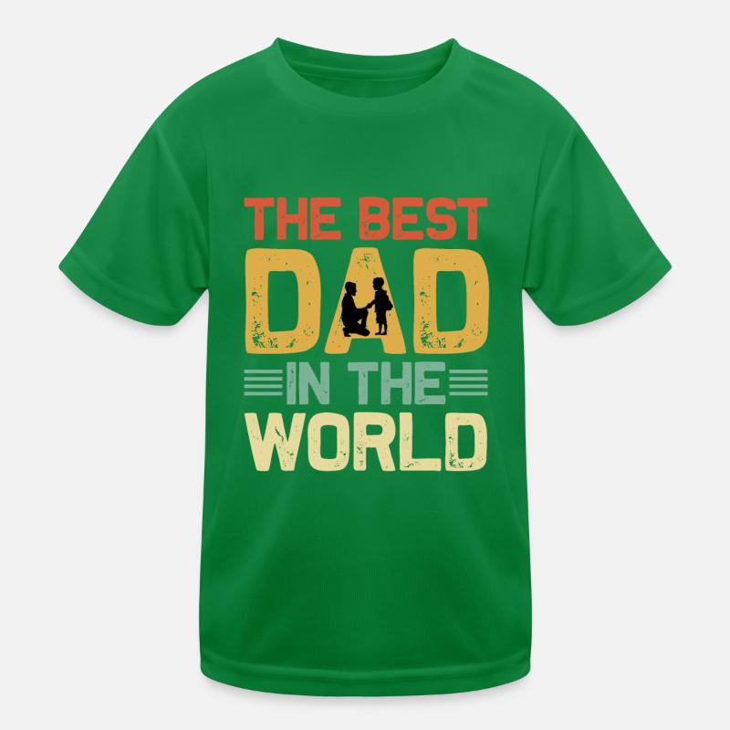 Bester Vater der Welt Kinder Funktions-T-Shirt