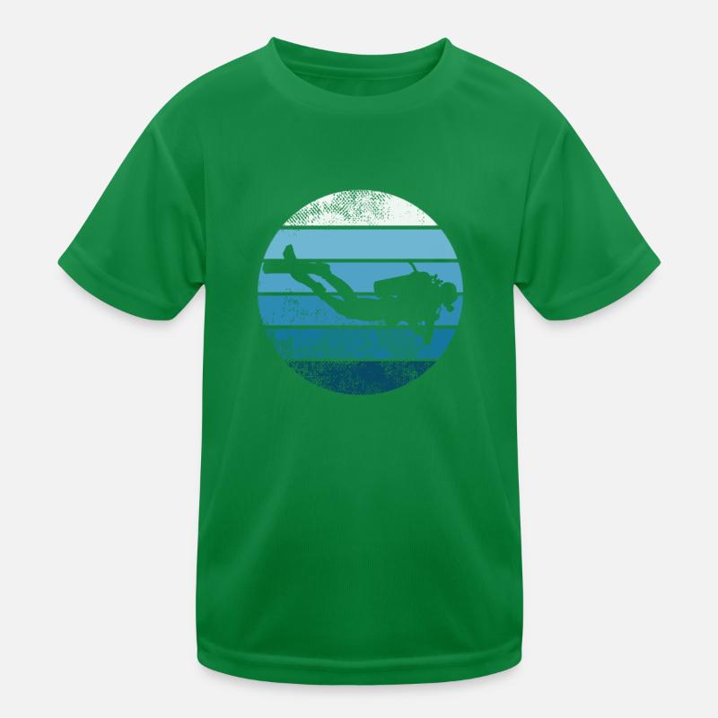 Retro Scuba Diving Diver Cadeau Plongée sous-marine T-shirt sport Enfant
