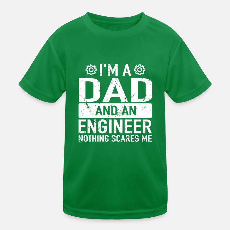 Ingenieur Daddy Engineering Engineers Engineer Dad Kinder Funktions-T-Shirt