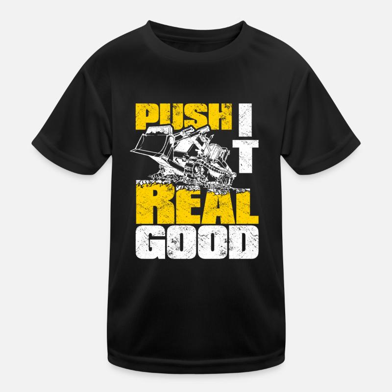Bulldozer Planierraupe Kinder Funktions-T-Shirt