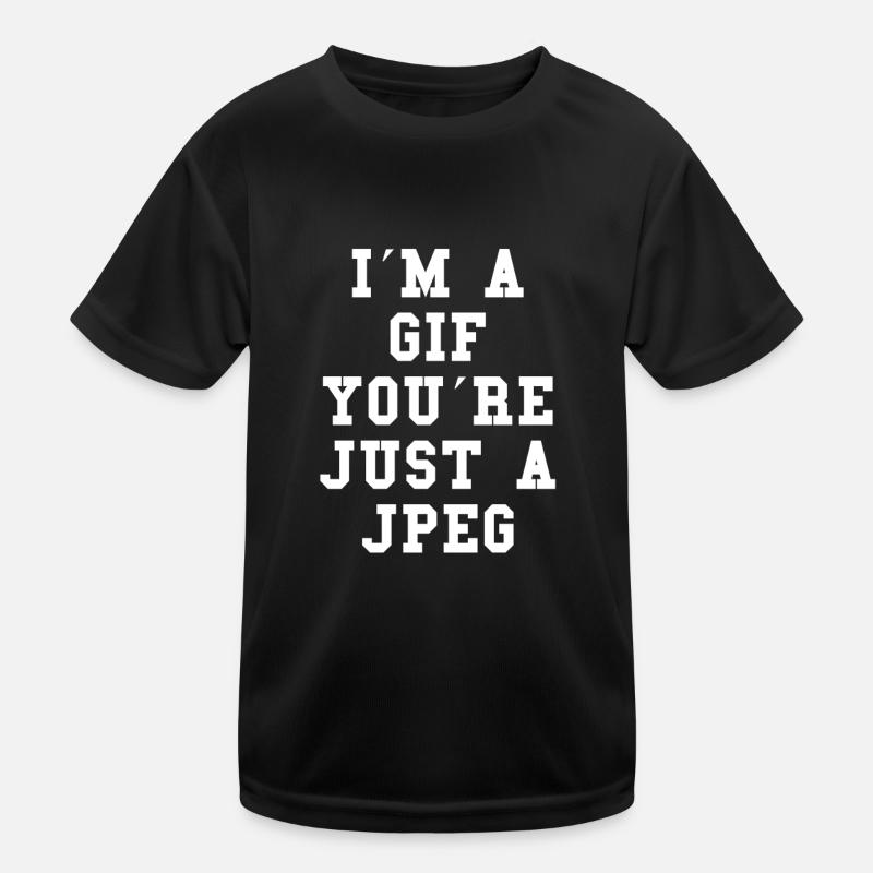 Gif Jpeg Model Lustig Kinder Funktions-T-Shirt