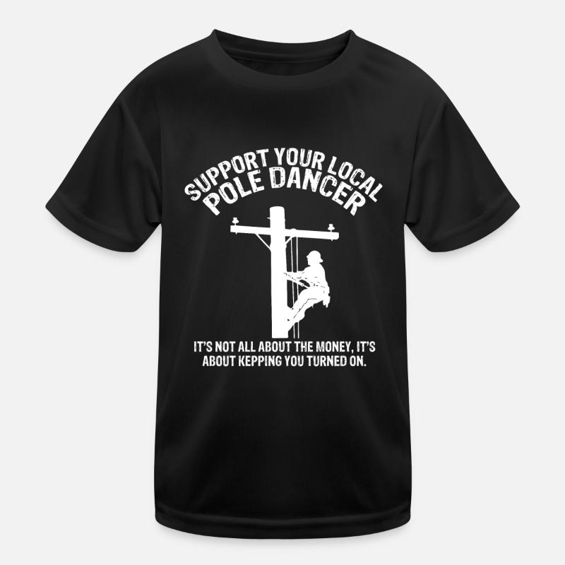 Lokaler Pole Tänzer Kinder Funktions-T-Shirt
