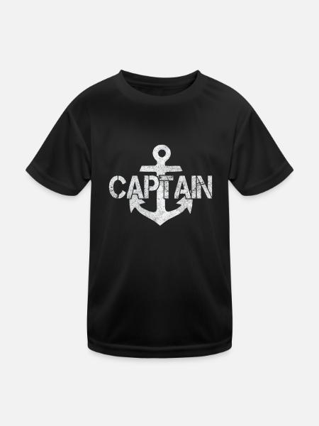 Capitaine - T-shirt sport Enfant - noir - Devant