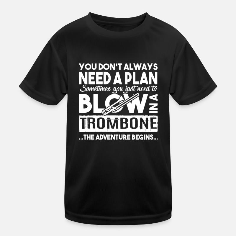 Le trombone doit souffler dans un trombone T-shirt sport Enfant