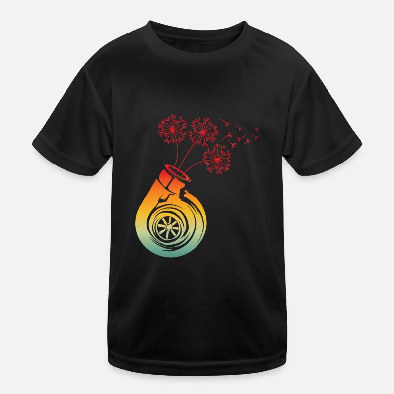 Boosteblume Turbolader Löwenzahn Pusteblume Kinder Funktions-T-Shirt