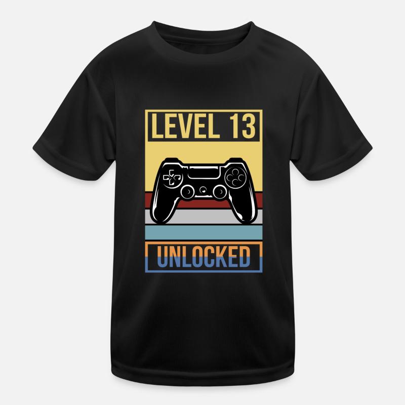 13. Geburtstag Birthday 2008 Gaming Level 13 Kinder Funktions-T-Shirt