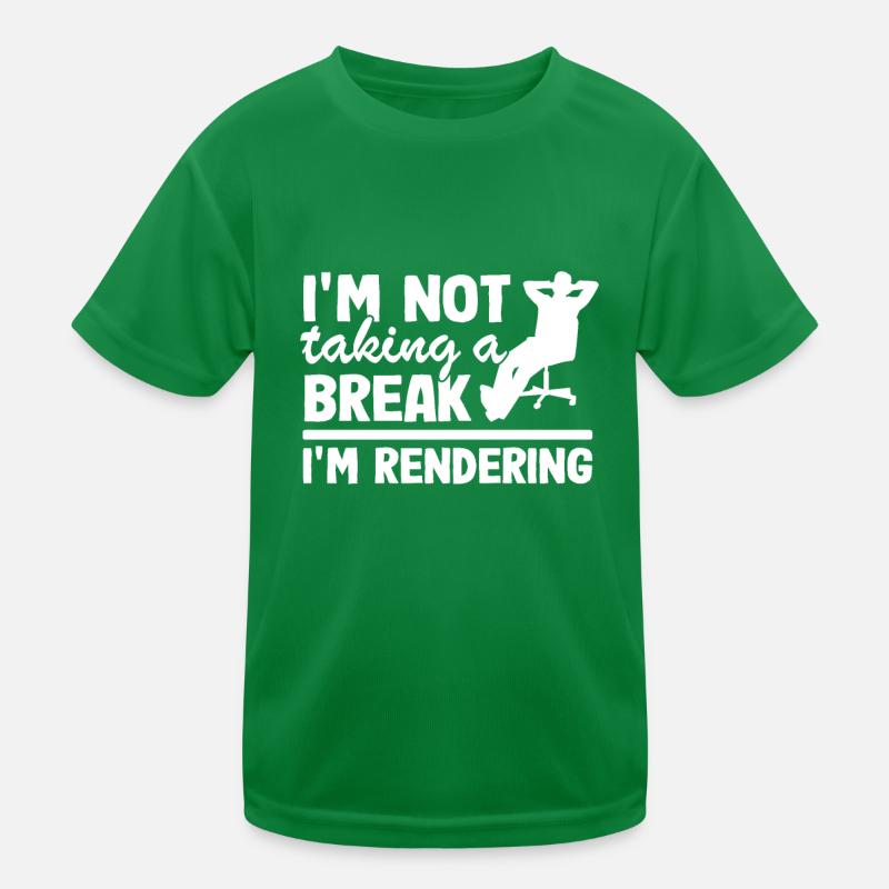 I'm Rendering Filmmaker Video Editor Editing Gift Kids Functional T-Shirt