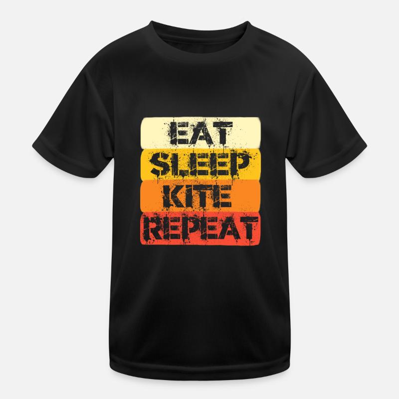 kite surfing retro Kinder Funktions-T-Shirt