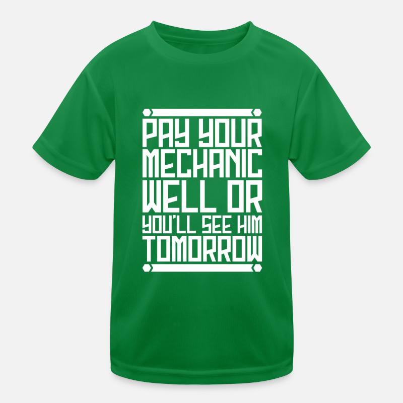 Mechanic pay Kids Functional T-Shirt