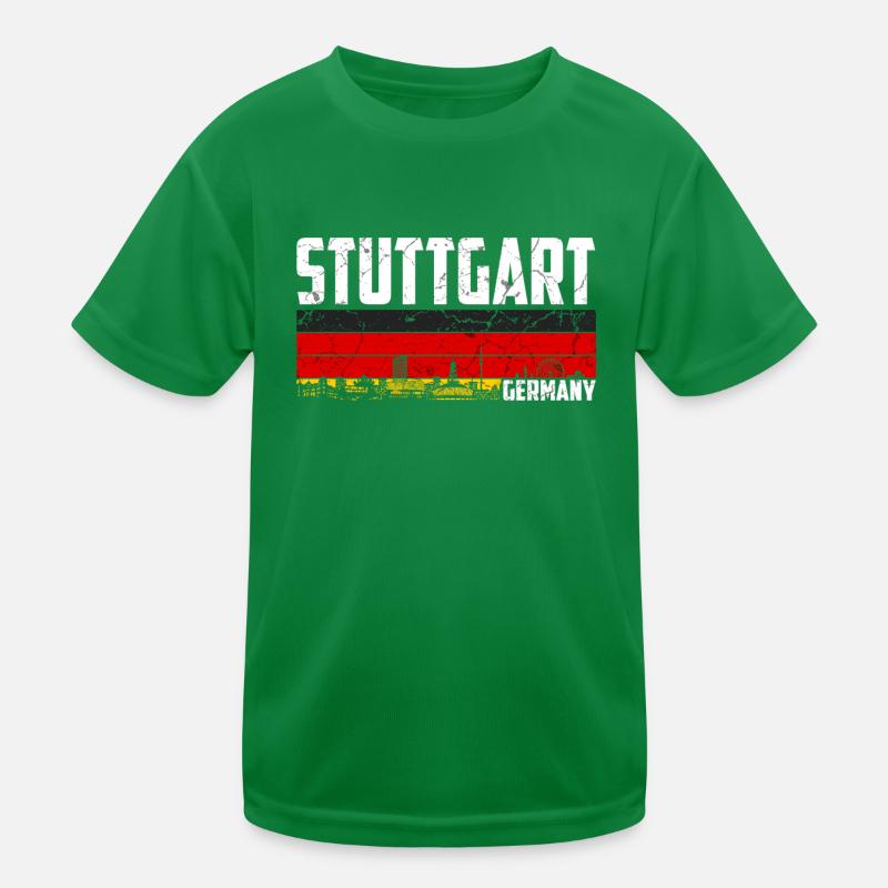 Stuttgart Germany Kids Functional T-Shirt
