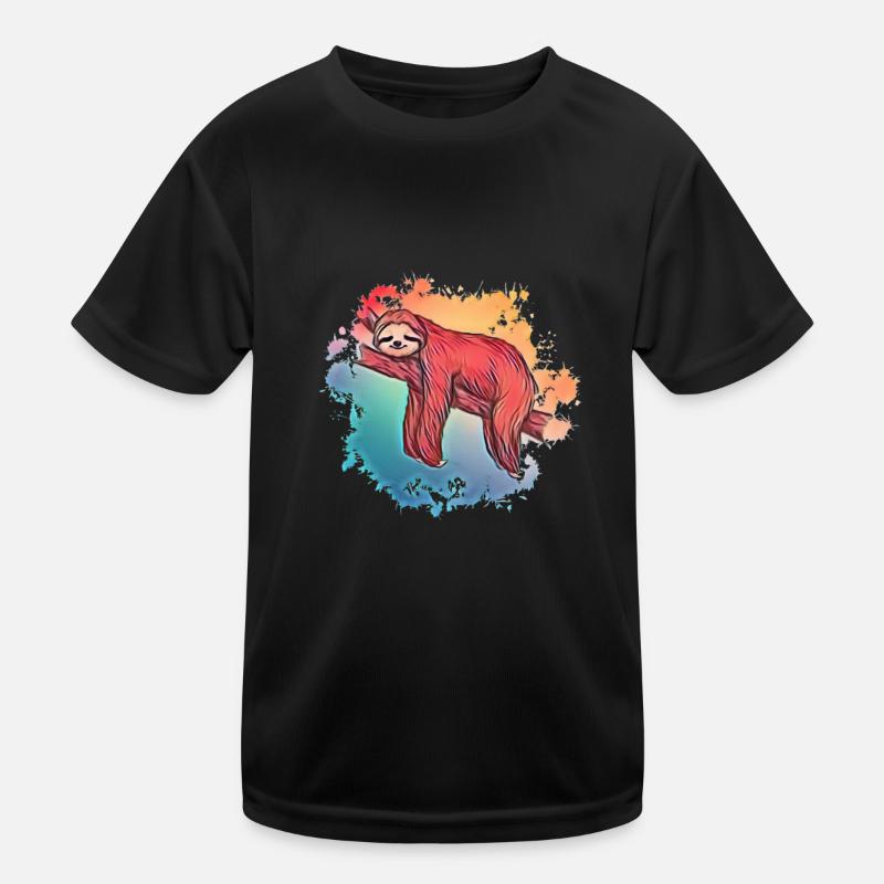 Faultier Kinder Funktions-T-Shirt