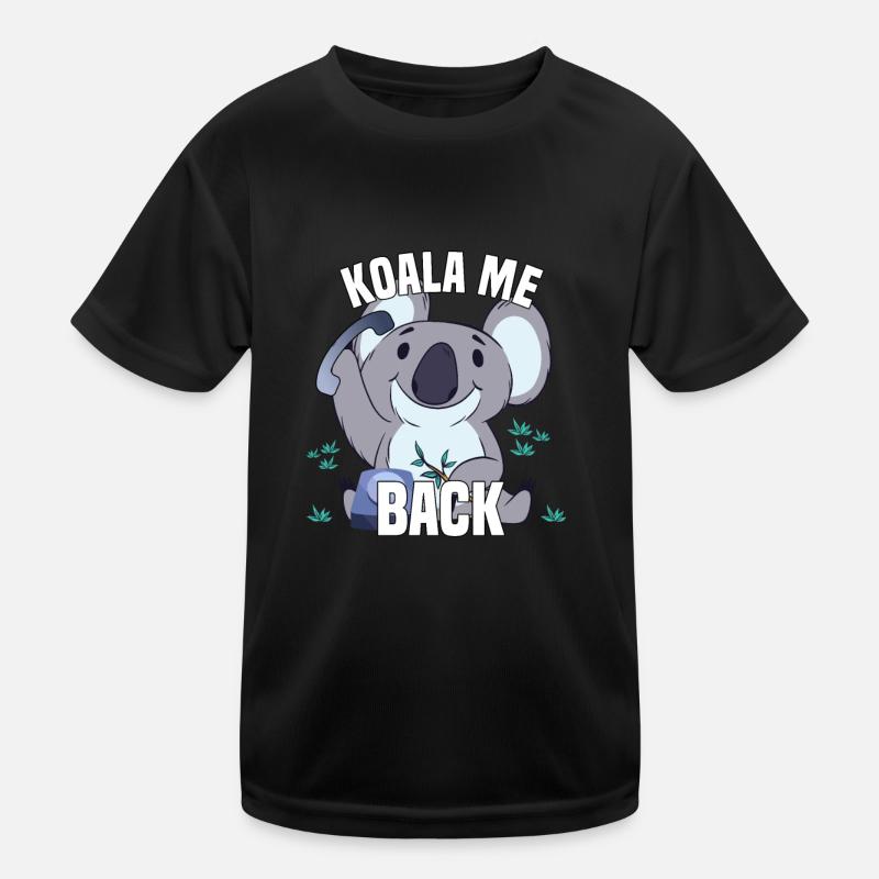 Koala me Back - Koala Bear with Phone Kids Functional T-Shirt