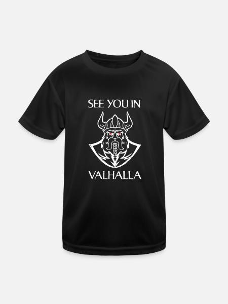 Viking Valhalla - T-shirt sport Enfant - noir - Devant