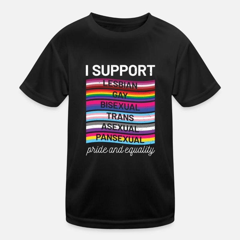 Rainbow Flag Kinder Funktions-T-Shirt