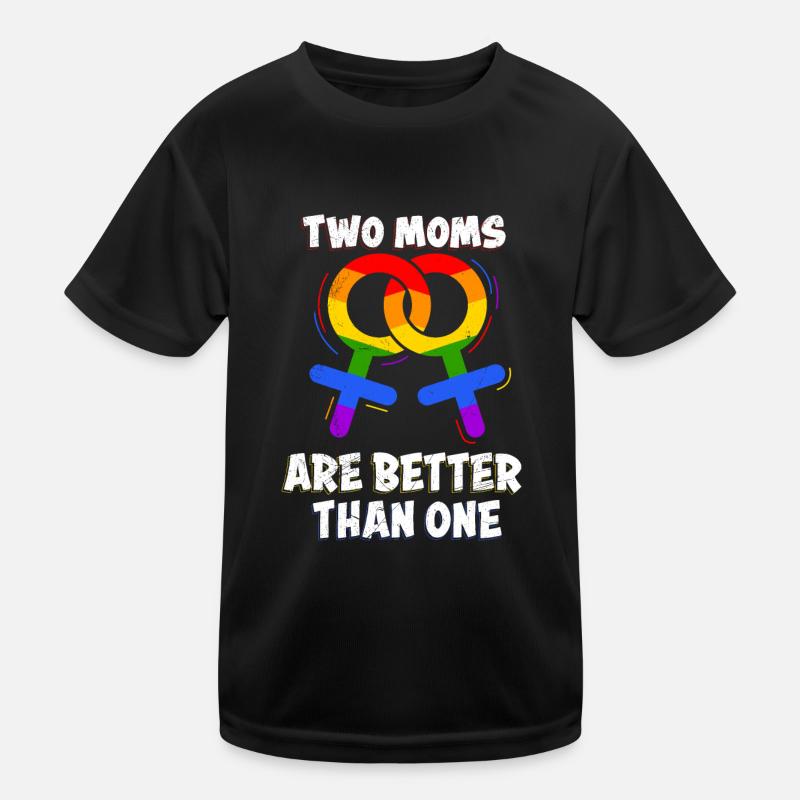Zwei Mütter sind besser als eine Lesben Lesbisch Kinder Funktions-T-Shirt