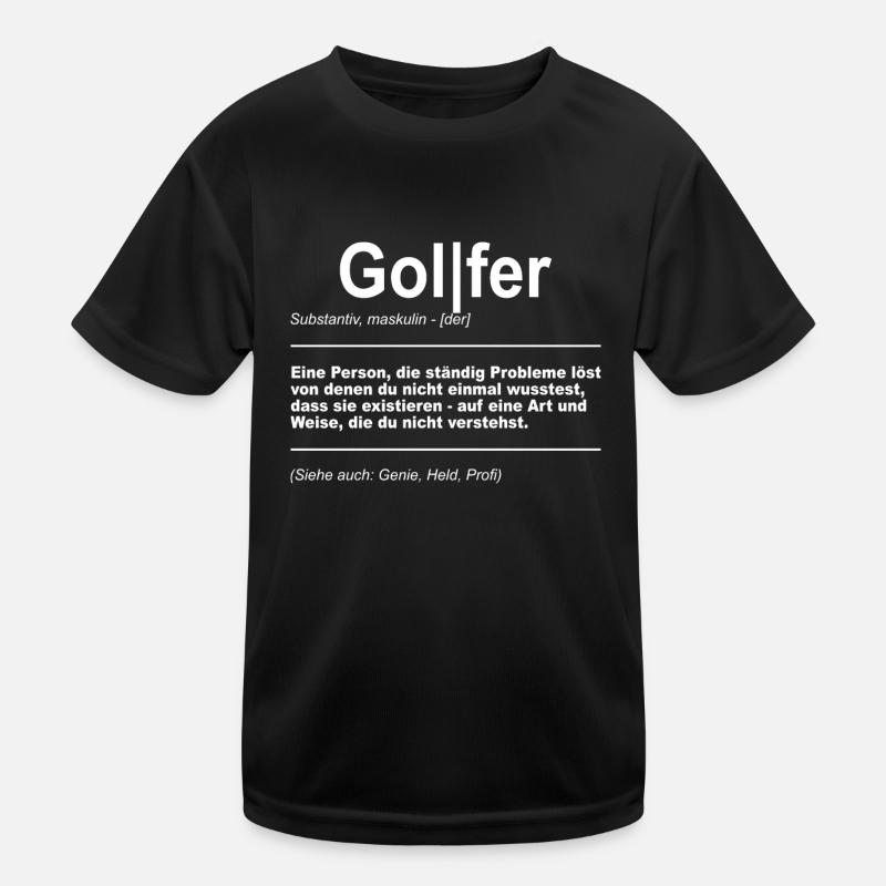 Golfer Golf Golfspieler Definition Kinder Funktions-T-Shirt