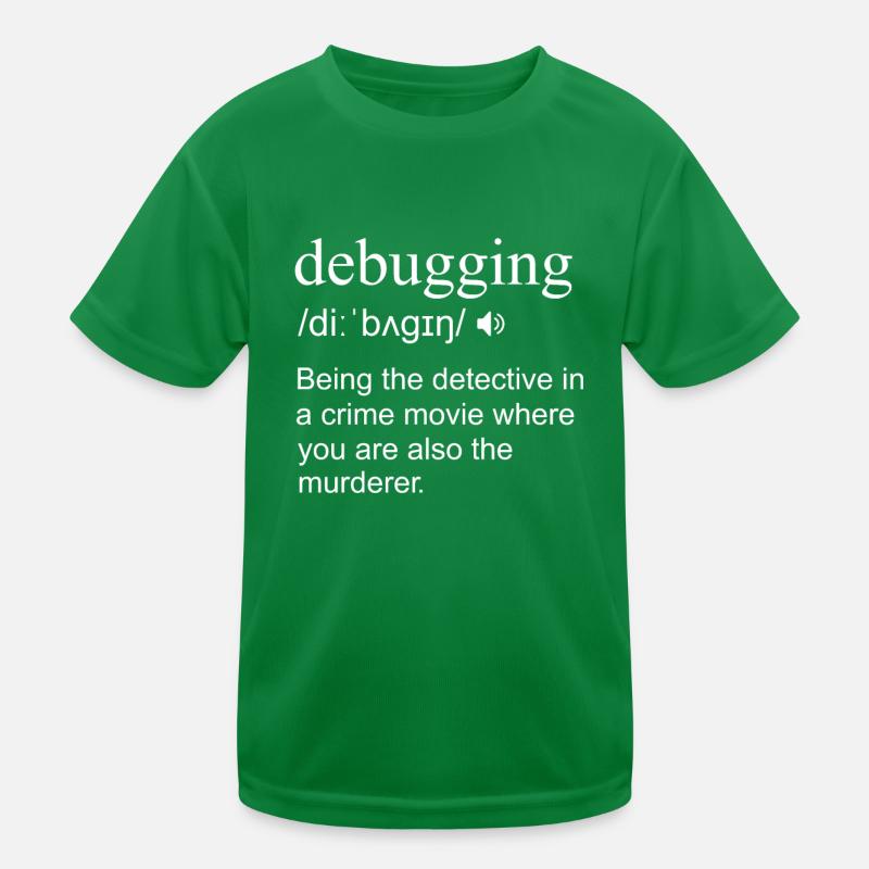 Debugging Definition Computer Phyton Programming T-shirt sport Enfant