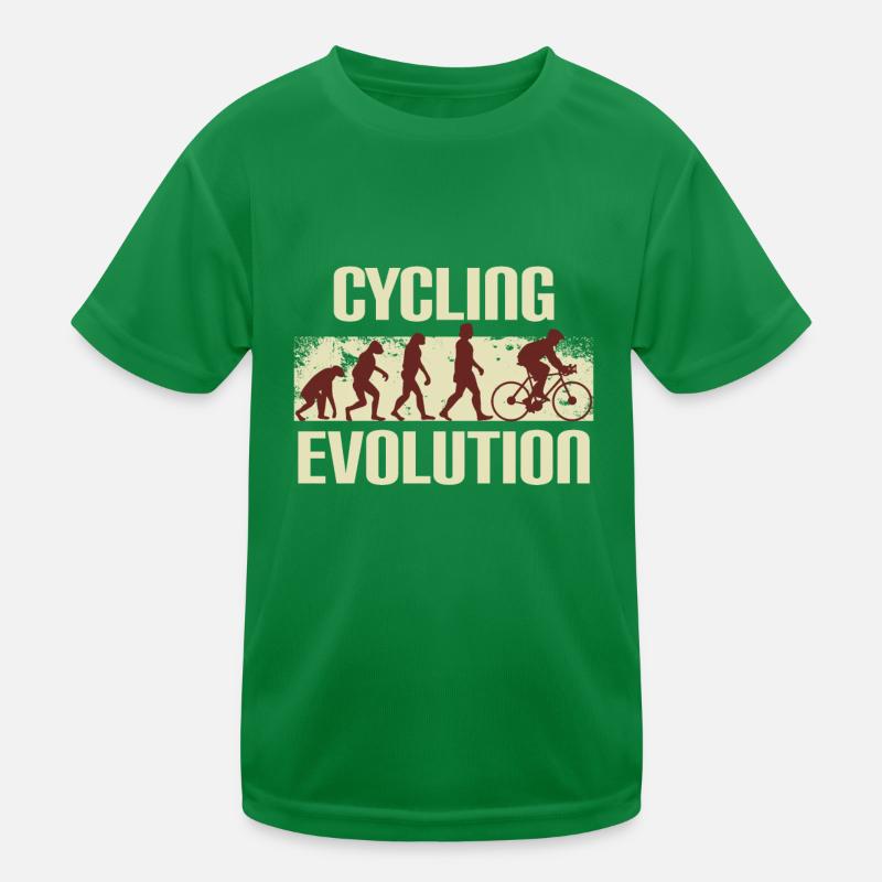 Radfahrer Evolution, Radsportler Kinder Funktions-T-Shirt