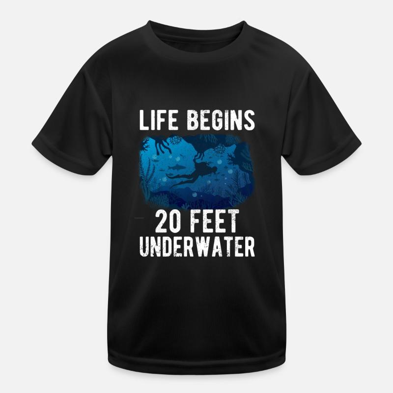 Divers Recreational divers Underwater diving diving device Kids Functional T-Shirt
