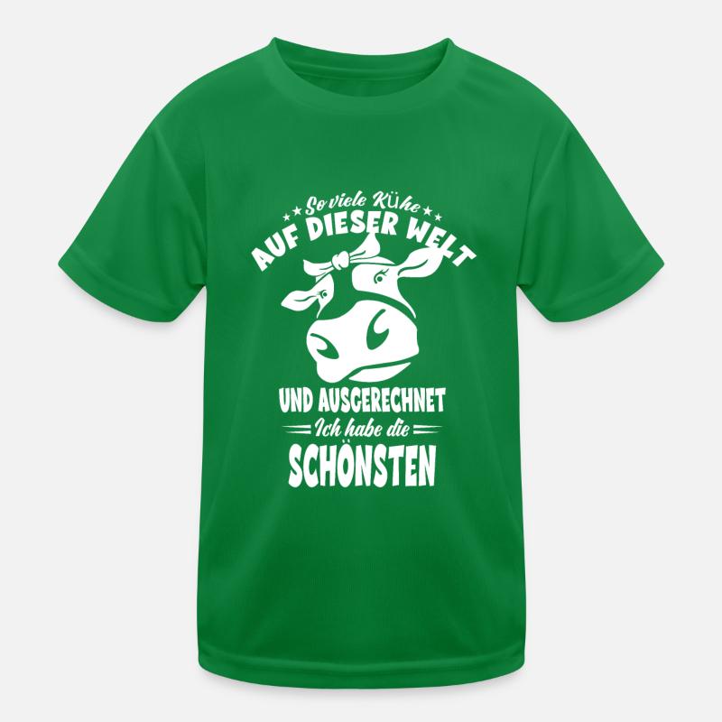 Rinder Bauer Landwirt - Kuh Bauern Geschenk Kinder Funktions-T-Shirt