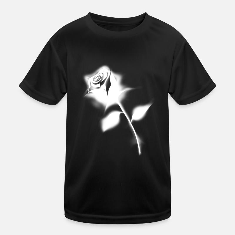 weiße Rose Kinder Funktions-T-Shirt