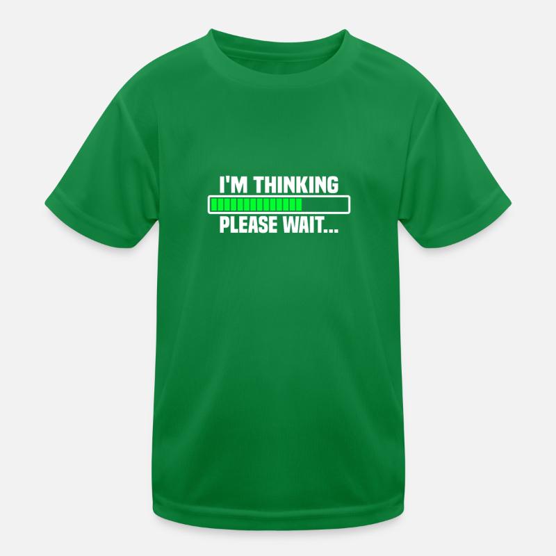 I m thinking, please wait Kids Functional T-Shirt