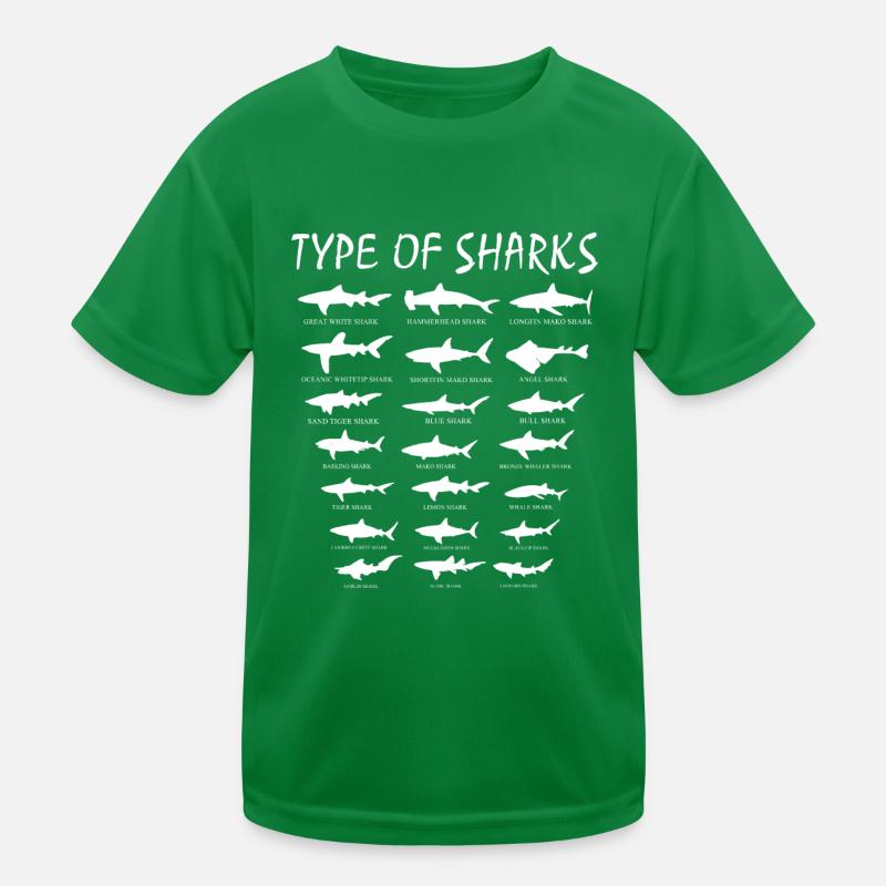 types de requins T-shirt sport Enfant