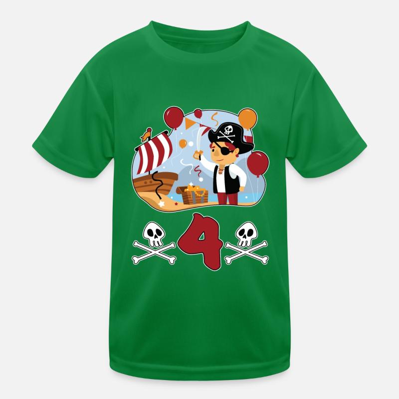 4 ans Fun Anniversaire d’enfant Fun T-shirt sport Enfant