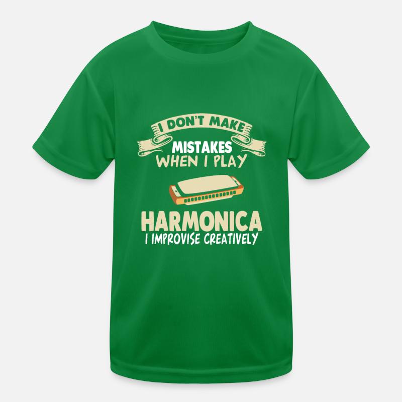 Harmonica Harmonica Chord Harmonica Harmonica Kids Functional T-Shirt
