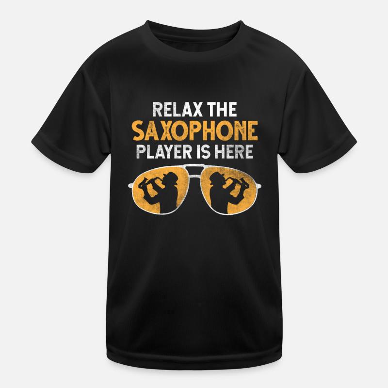 Blasmusik Saxophon Kinder Funktions-T-Shirt