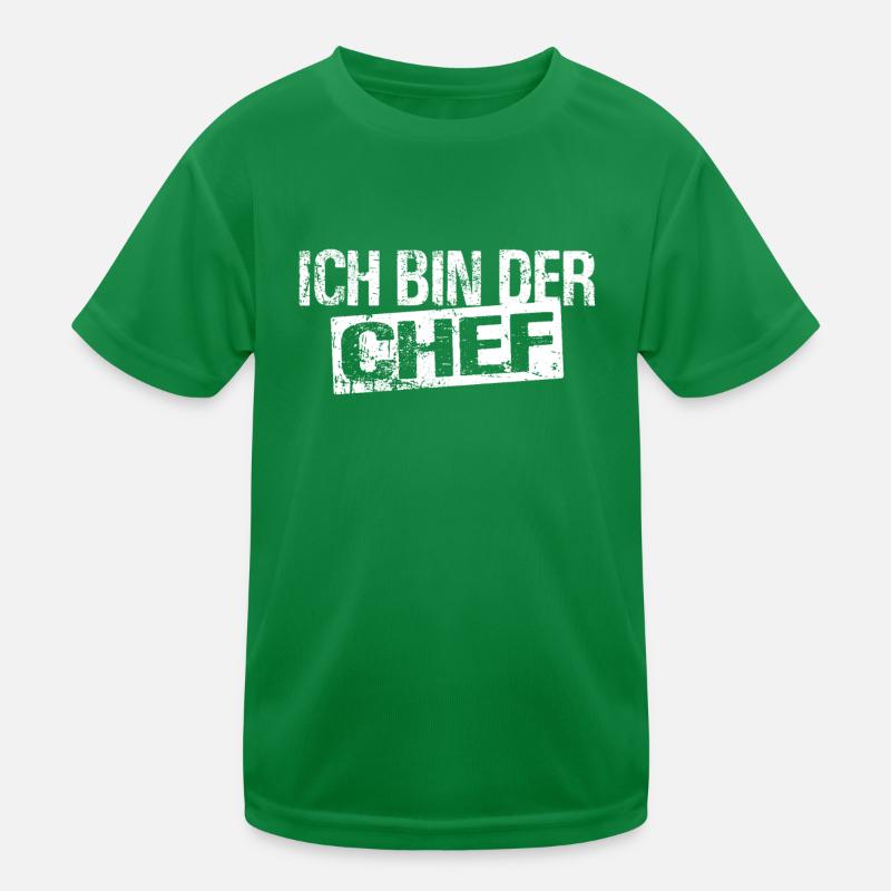 Ich bin der Chef - Selbstständiger Heimwerker Kinder Funktions-T-Shirt