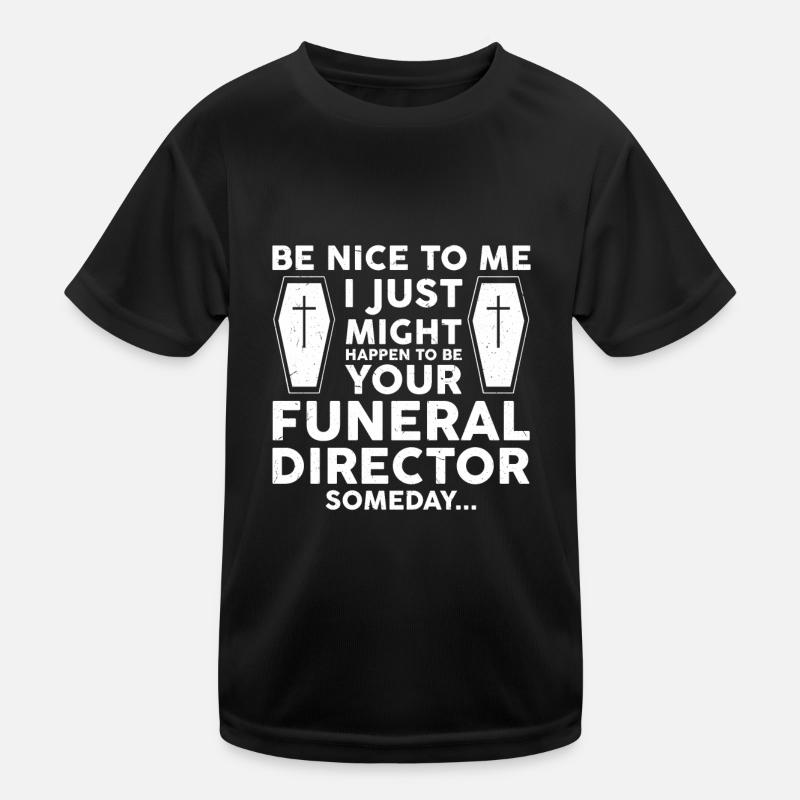 Bestatter Beerdigung Leichenwagen Bestatter Kinder Funktions-T-Shirt