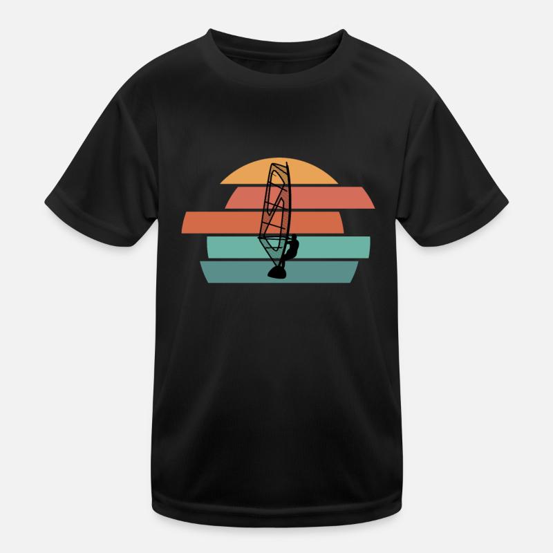 Windsurfing Windsurfers Kids Functional T-Shirt